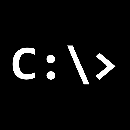 Terminal window with C# logo