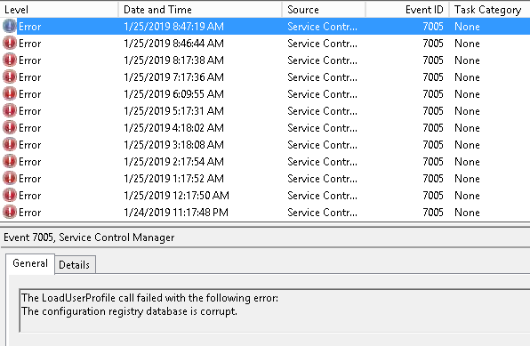 Try creating a new user account and see if the error occurs there, indicating a profile corruption.
If all else fails, consider performing a system restore to a previous point when the error wasn't present.