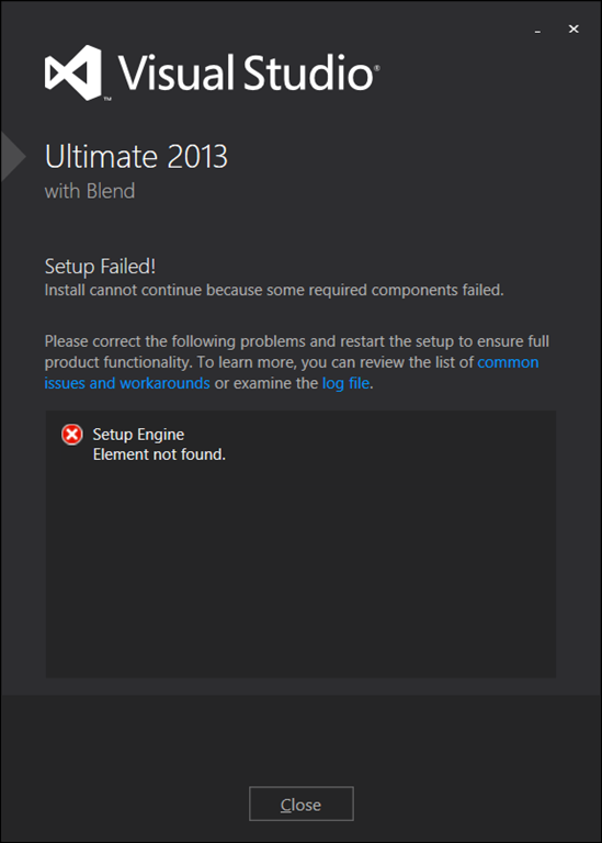 Uninstall any recently installed software that may conflict with Visual Studio 2012.
Restart your computer after uninstalling the conflicting software.