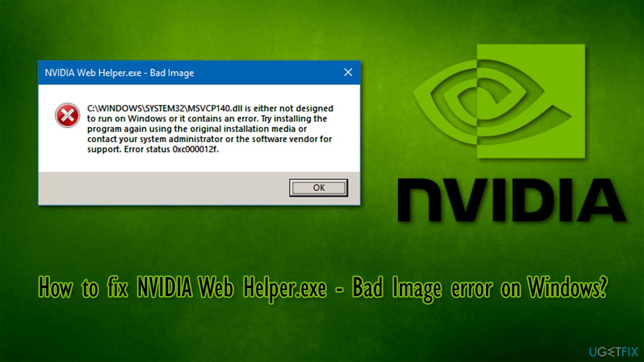 Uninstall the NVIDIA Web Helper program
Open the Control Panel