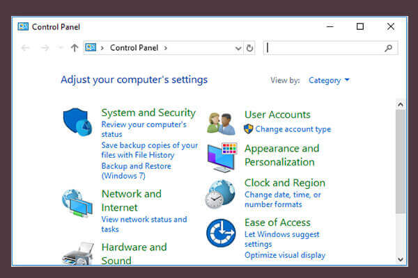 Update or reinstall associated software and programs
Open Control Panel by pressing Windows key + X and selecting Control Panel