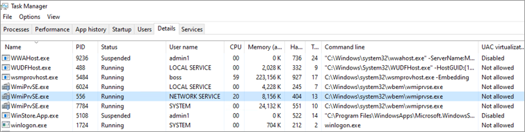 Users commend the efficient CPU usage of wsmprovhost.exe
Several users have reported high CPU usage issues with wsmprovhost.exe
