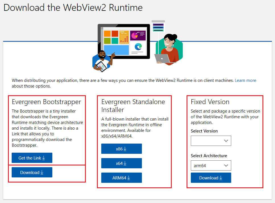 Verify the availability of the Microsoft Edge WebView2 Runtime Installer
Open the Start Menu
