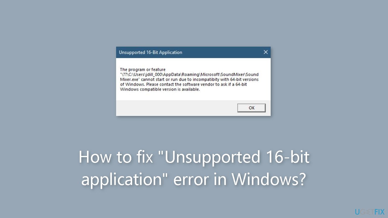 Verify the compatibility of the installed version of err.exe with the operating system.
If using an outdated version, consider upgrading to a version compatible with the operating system.