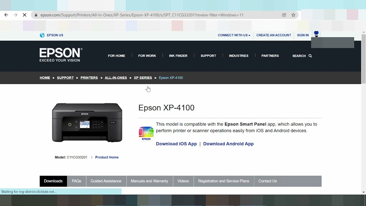 Visit the official website of your printer manufacturer and navigate to the firmware download section.
Locate the correct firmware file for the XP 4100 model and click on the download link to save it to your computer.