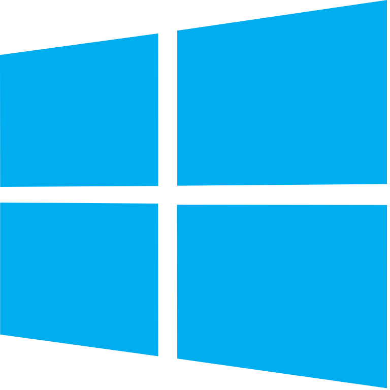 Windows logo with different versions (e.g., Windows 7, Windows 8, Windows 10)