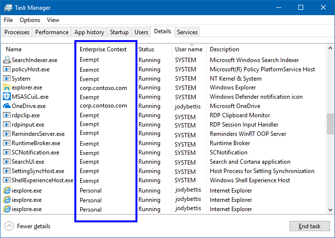 Windows task manager with rdpclip.exe process highlighted