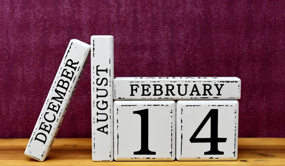 calendar with 75 days marked