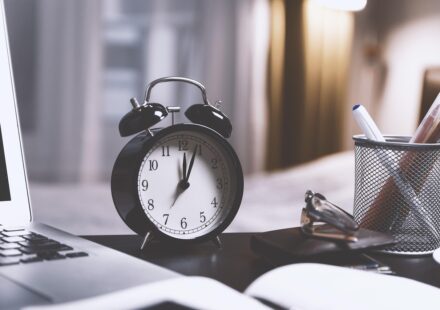 clock hands moving forward