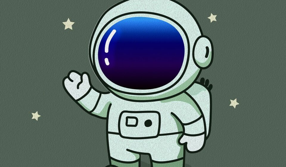 Kirby character waving goodbye