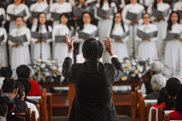 Schoolchildren singing in a choir, representing the 'Another Brick In The Wall' Part 2 recording