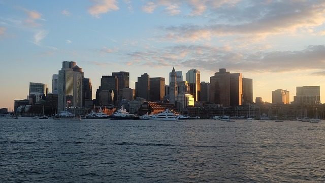 Sunrise and Sunset in Boston