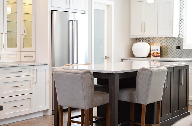 A tidy kitchen counter with organized items, showing the result of a 30-minute decluttering session