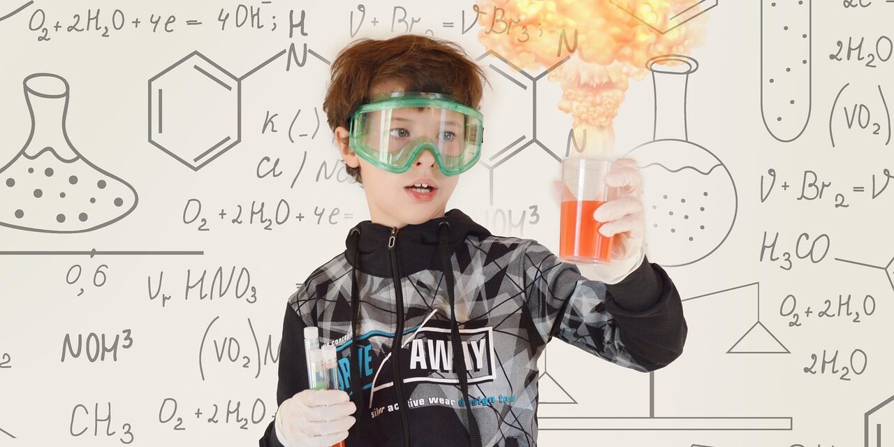 vibrant chemical reaction