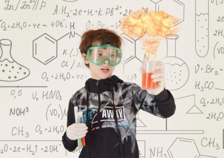 vibrant chemical reaction