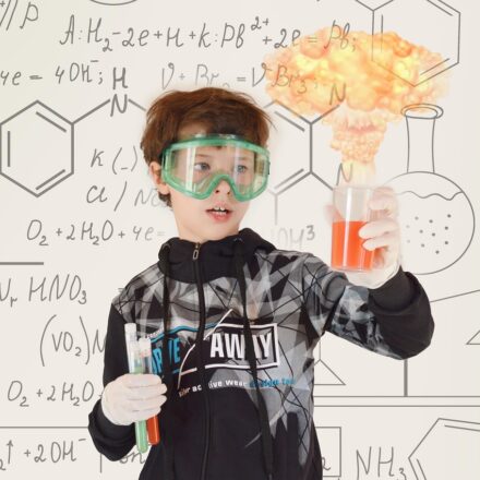 vibrant chemical reaction